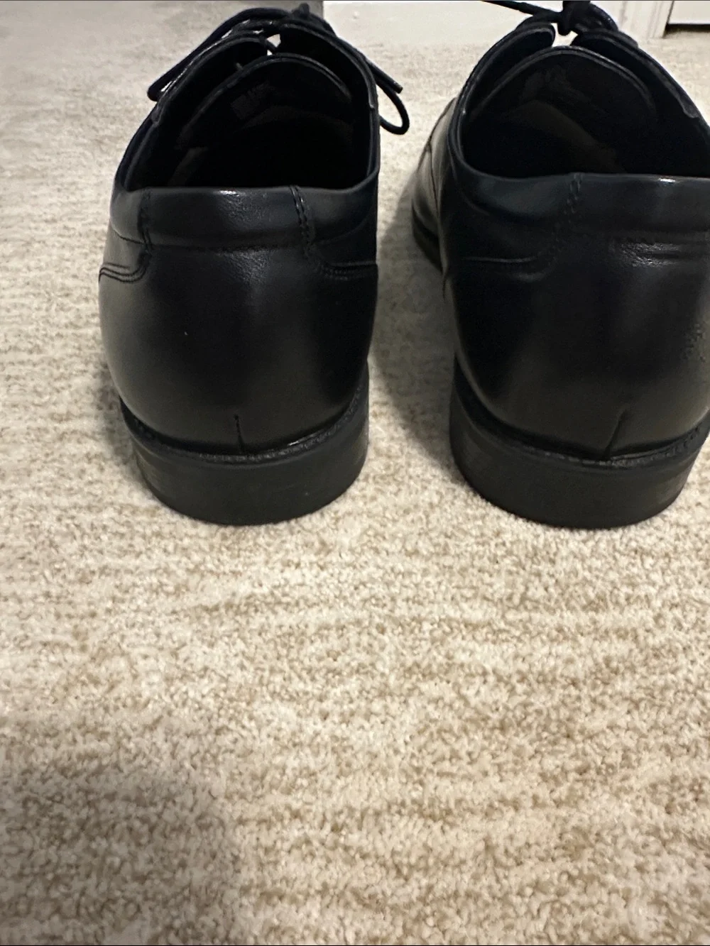 Apt. 9 Men's Black Leather Lace-Up Derby Shoes- Size 13- no box